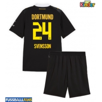 Borussia Dortmund Daniel Svensson #24 Auswärts Trikotsatz Kinder 2026-27 Kurzarm (+ Kurze Hosen)